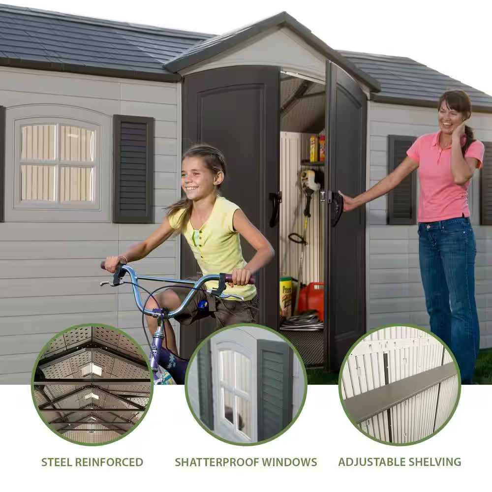 15 Ft. X 8 Ft. Resin Outdoor Garden Shed