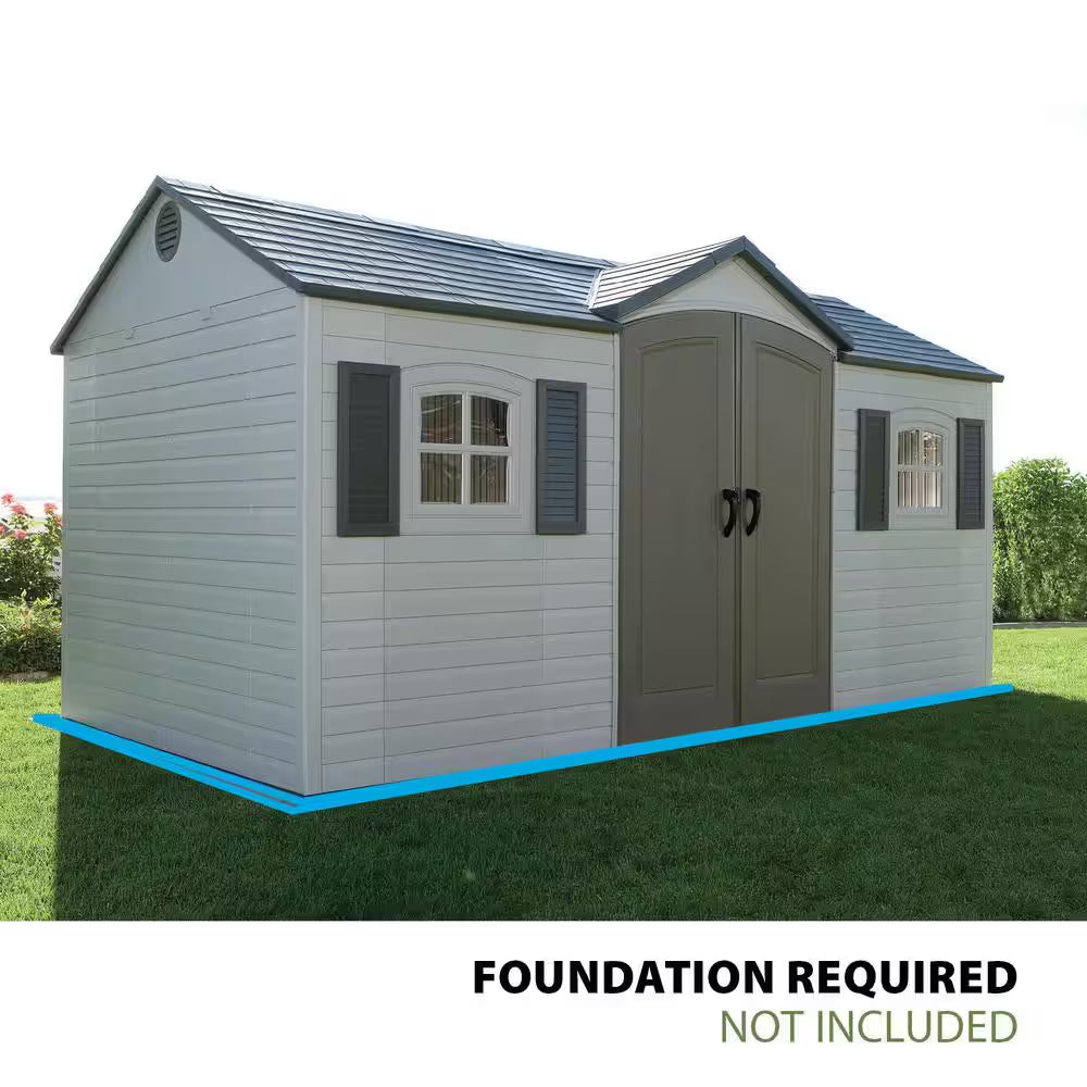 15 Ft. X 8 Ft. Resin Outdoor Garden Shed