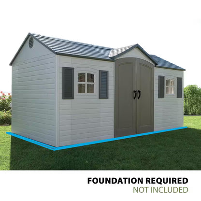 15 Ft. X 8 Ft. Resin Outdoor Garden Shed